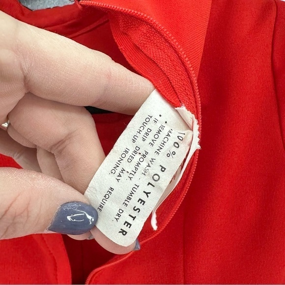 Vintage Vicky Vaughn Crushed Velvet Embroidered Long Sleeve Maxi Dress Small - Picture 11 of 11